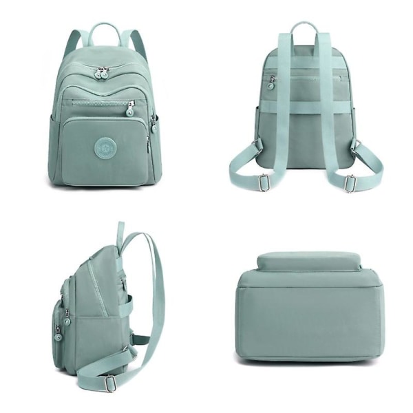 Reise Nylon Frauen Rucksack Casual Wasserdichte Jugend Dame Schule Tasche Weibliche Dagsekk Frauen Schulter Taschen Rucksackwasserblau