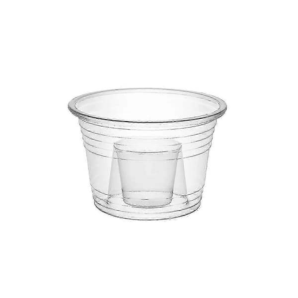 Bløde plastik bomberkopper, 3 oz, 100-pak, Jager Blaster Power Bombs, Klar