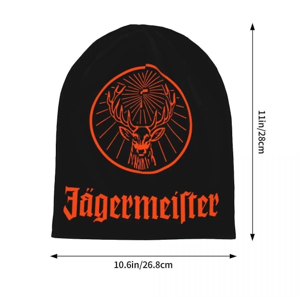 Jagermeister Skullies Beanies Lue Høst Vinter Menn Dame Ski Caps Varm Dobbel-bruk Bonnet Strikket Lue