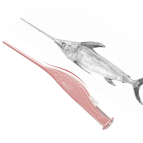 Smart pinsett med LED-belysning roségull