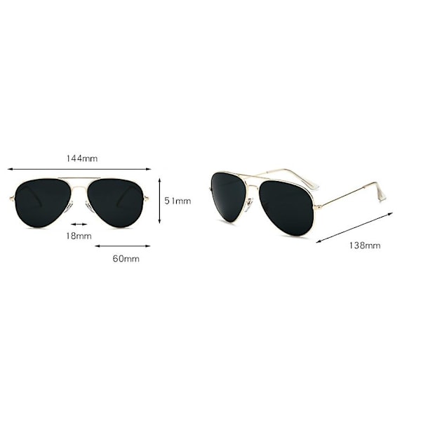 Solbriller - Aviator Metall Aviator, Solbriller