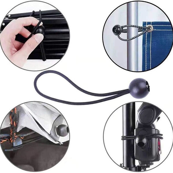 20st svart presenning bungee balls Tarp bungee balls bungee ball band Ball bungee linor