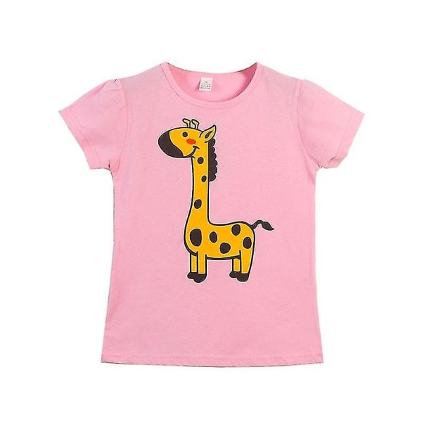 Kesäinen mukava ihana toddler lyhythihainen sarjakuva puuvillainen T-paita