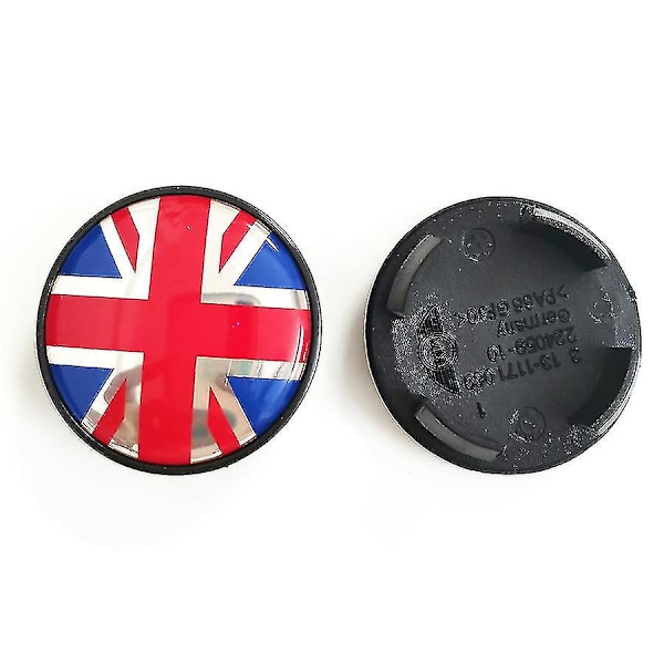 Hjulnavdæksel til Mini Mini Cooper Countryman Jcw 54mm Hjulcenter Standard -QH Color Union Flag 4pcs