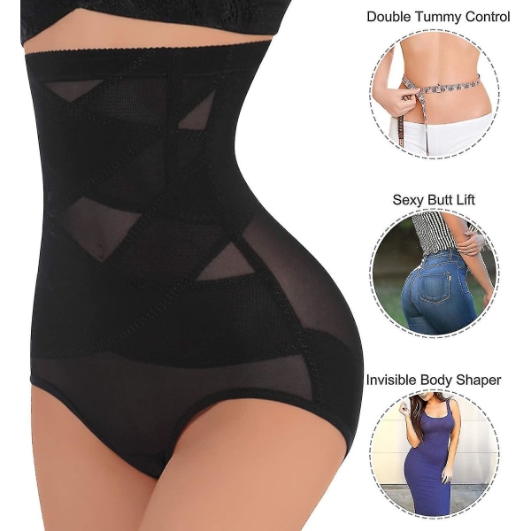 Dame High Waist Ice Silk Sømløs Pustende Brief Truser