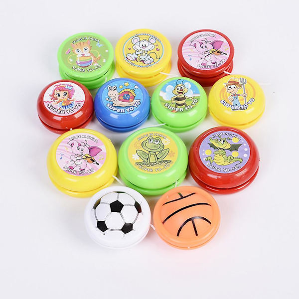 20 st Kidcraft Leksats Professionell Yoyo Automatisk Återgång Yoyo Hjärngympa Leksaker Plast Yoyo Spel