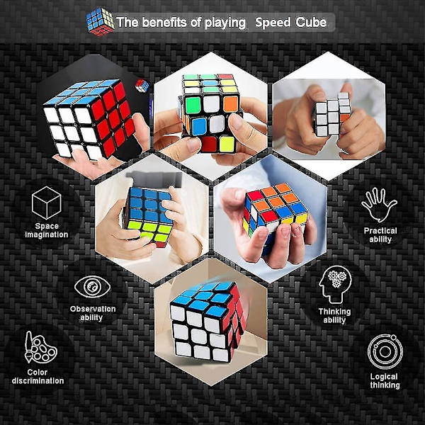 Professionell Speed Cube 3x3x3, Hållbar Smidig Hjärnutveckling Barns Pedagogiska Leksaker Pusselleksaker Portabel För Vuxna (standard)