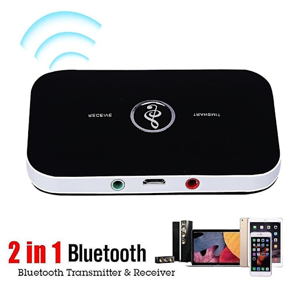 Päivitetty Bluetooth 5.0 Audio Lähetin Vastaanotin Adapteri AV AUX 3.5mm Liitin Stereo Musiikkisoitin USB Langaton Audio Dongle Muunnin Autoon PC TV