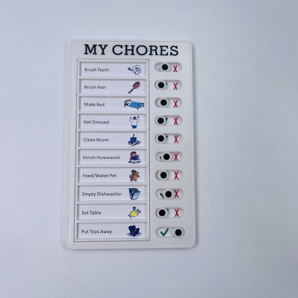 Portable Mine gøremål Ældrepleje Besked Rv Checkliste Plast Memo Board My Chores