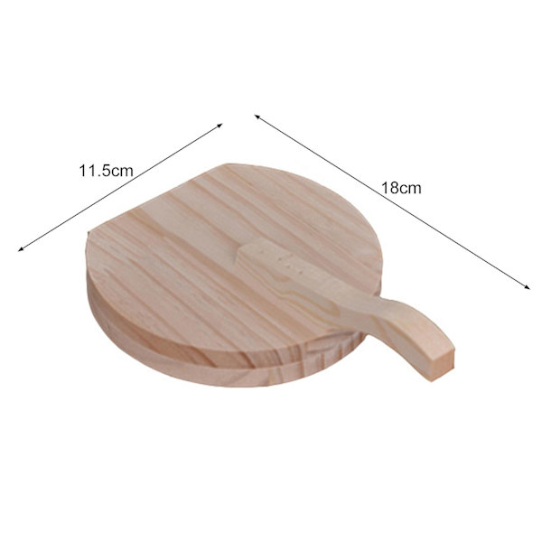Dumpling Skin Maker Træ Dumpling Presse Håndlavet Tortilla Maker Dejpresseværktøj til Hjemmekøkken