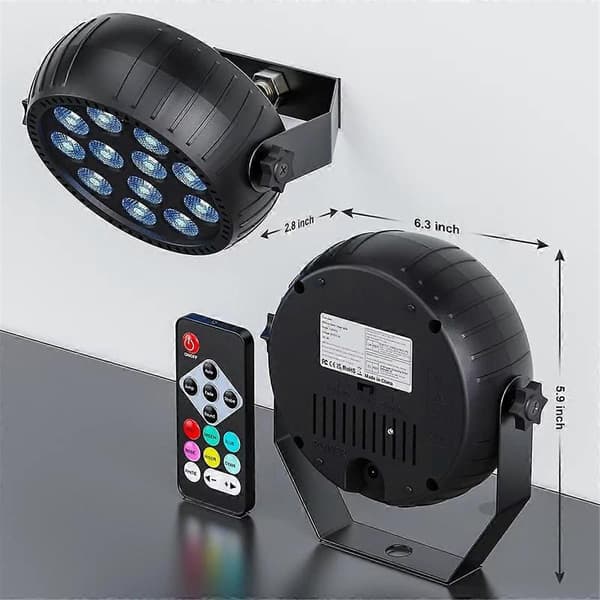 Strobelys Jul, Strobelys Fjernkontroll RGB 10W Trådløst LED Strobelys for Scene Da