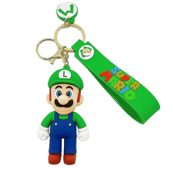 Super Mario Nyckelring Hänge Väska Charm Gamer Presenter För Kvinnor Män Pojkar Flickor A