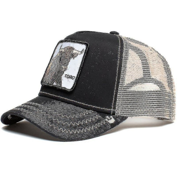Goorin Bros. Trucker Hat Men - Mesh Baseball Snapback Cap - Farmen Bison Black