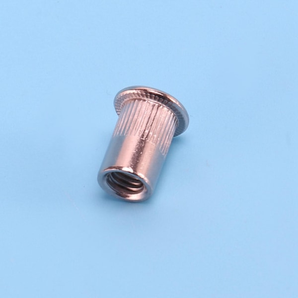 100 stk. 304 Rustfritt Stål Blindmutter Rivnut Innsettingsmutter M6x15mm