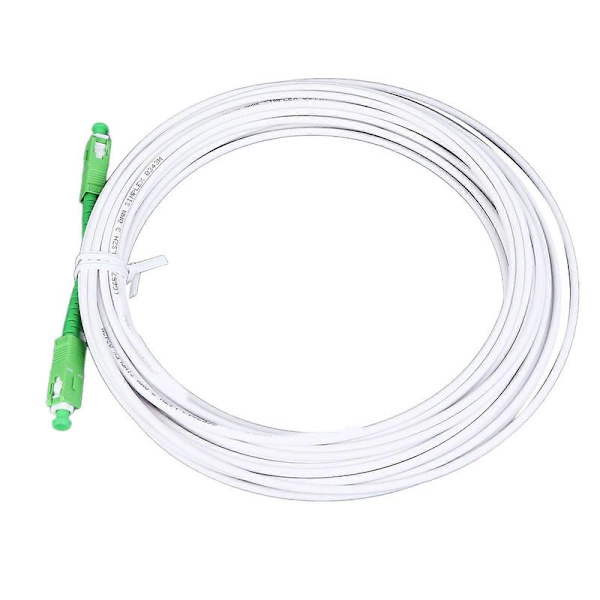 Optisk Modem Forlængerkabel Sæt Armeret Singlemode SC Patchkabel med Flangeforbindelse til FTTH FTTB FTTP SC APC 10m / 32.8ft