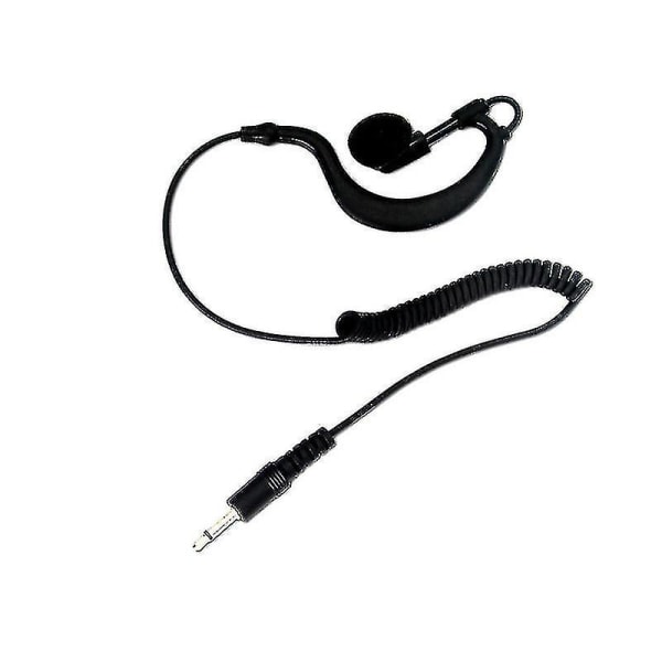 5 stk lytte-øretelefon for walkie talkie/toveis radio 3,5 mm i øret 4pcs