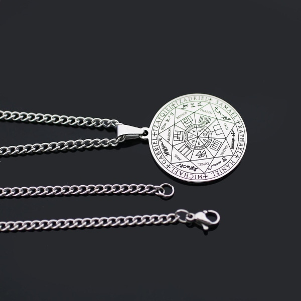 De syv ærkeengle amulet vedhæng halskæder smykker gave til kvinder kjole Silver