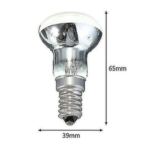 30w E14 R39 lavalampe reflektorlampe, dæmpbar E14 base R39 varmelampe, Ac220-240v 4 stk.