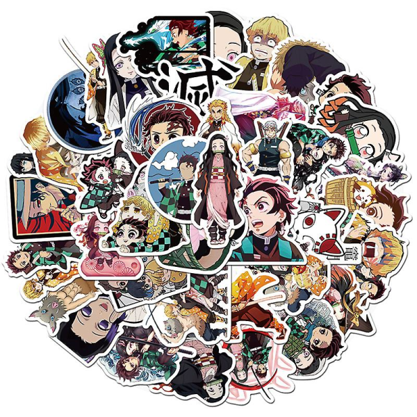 50 stk Anime Stickers Laptop Skateboard Bagage Decal Vandtætte Stickers