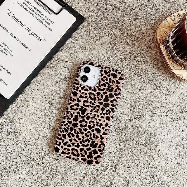 Leopard Cheetah Print phone case iPhone 12:lle ja 12 Pro Girly Design Pehmeä Joustava Suojaava Ylellinen Kumigeeli Cover (iphone 12/12 Pro)