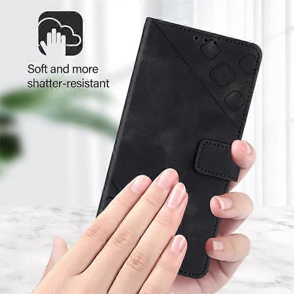 Præget PU-etui til Infinix Zero 30 5G Black