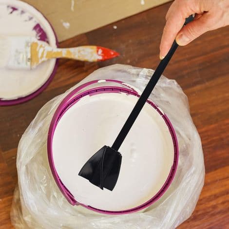 2-delt sort epoxyharpiks-blander, plastikblander med boremaskine-tilbehør, spiralmalingblander