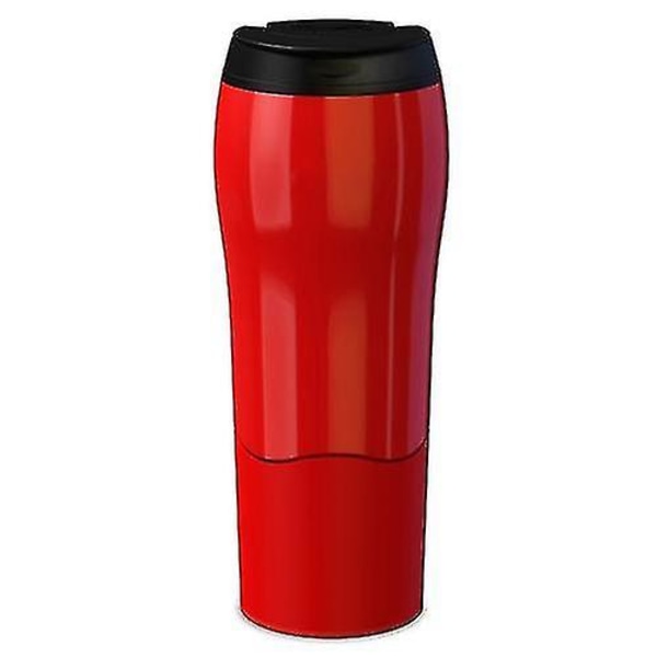 Bærbart Mighty Mug Solo Travel Kaffe Urte Iste brusende krus Vannflaskekopp, kapasitet: 55 Red