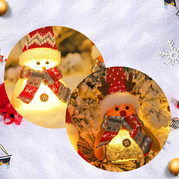 Julegaver Kampanje Led Julenisser Dekor Ornamenter Plysj Ansiktsløs Dukke Barnegave