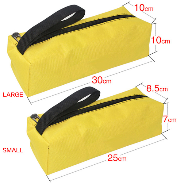 Oxford Verktøyveske Nyckel Glidelåslomme Organizer Verktøymappe Röd 30x10x10cm