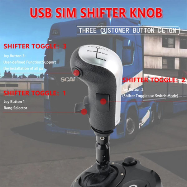 Est2 Gearstang Usb Spil 18 Gearstang 3 Switch Udskiftning Skrs Til G29 G27 G25 Th8a
