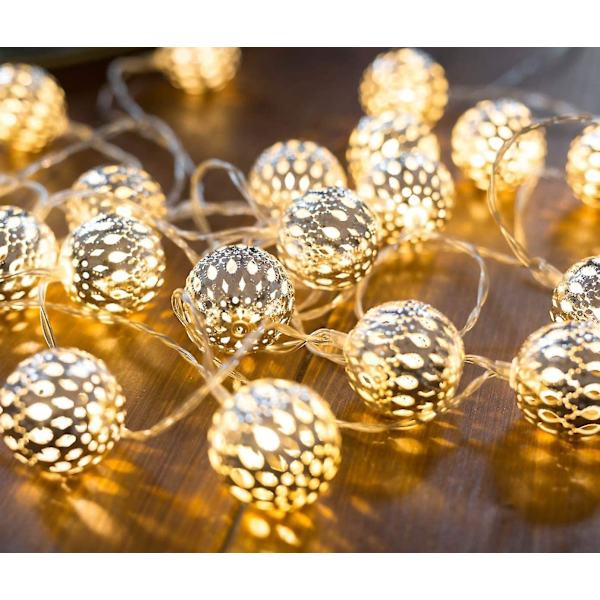 Marockanska LED Fairy Lights -5 meter, med nätkontakt eller drift