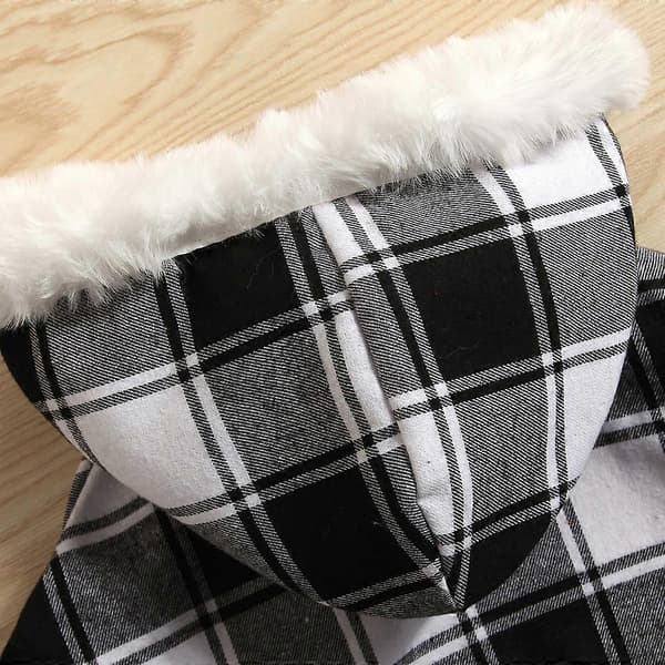 Feriedragter til piger, ternet julekostume 120cm