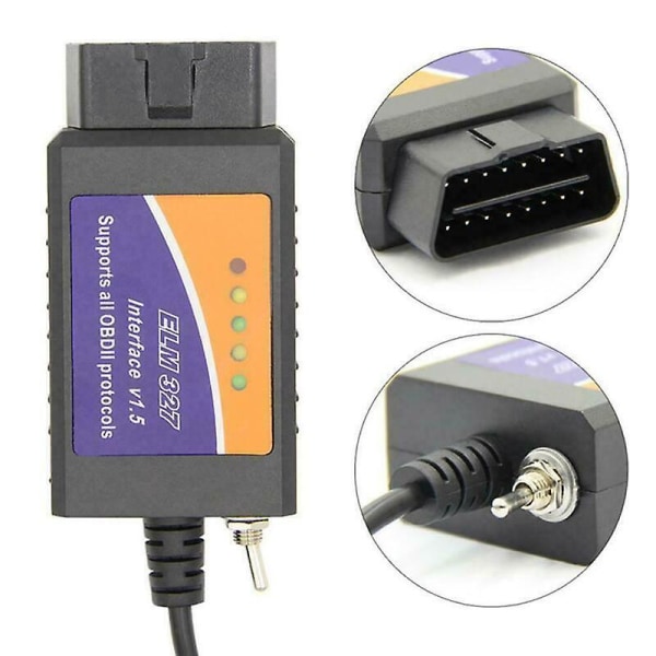USB ELM327 / OBD2 Fejlkodelæser til Biler Diagnostik