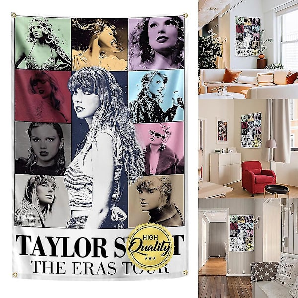 Laulaja Taylor Swift The Eras Tour -tapetti seinälle, taustakangas, kotikoriste, lahja Swiftie TS -faneille, musiikin ystäville