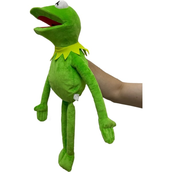 Kermit the Frog Puppet, 60cm Groda Handdocka Anime Frog Show Plyschleksaker vuxna Baby Barn Födelsedagspresent