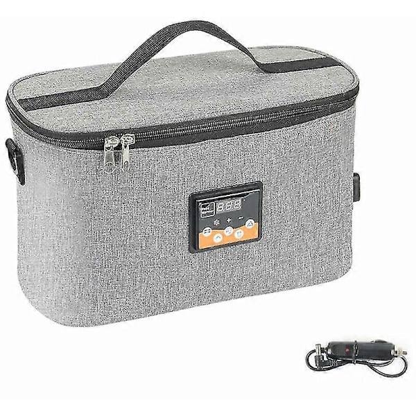 Bärbar Ugn 12V Bil Matvärmare Mini Personlig Ugn Med Digital Display Förinställd Temperatur 8L Lunchlåda Elektrisk Bilvärmare För Bilresa Camping Pi