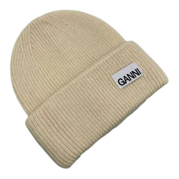 Strikket Ganni Vinter Varm Tykk Lue med Oppbrett Strikket Stretch Beanie Hatt for Menn og Kvinner