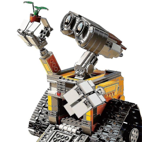 Wall E Robot Højteknologisk gør-det-selv byggeklods Kreativ elektrisk dukkemodel, kompatibel med pædagogisk legetøj til børn