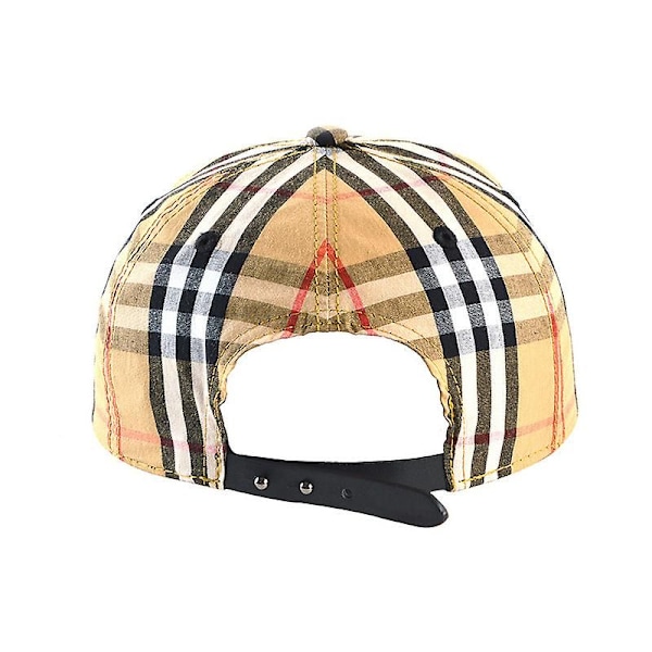 Rutig Britisk Vind Hat Casual Udenfor Gaden Retro Rutig Baseballkasket Casual Kasket Litterær Gade Andunge Tung Kasket As shown