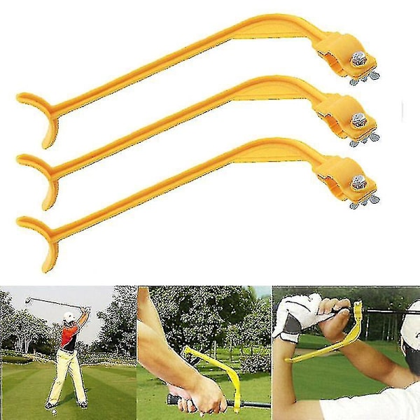 3 stk Golf Svingtrener Øvingsguide Golfbevegelse Korrigerende Håndleddstreningshjelpemidler