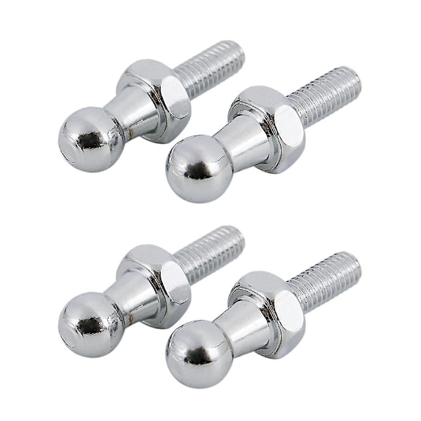 4x 10mm pallonivelpultti M8 kaasujousille, pallopäätyinen pultti konepeltiin, luukkuun, Std 002
