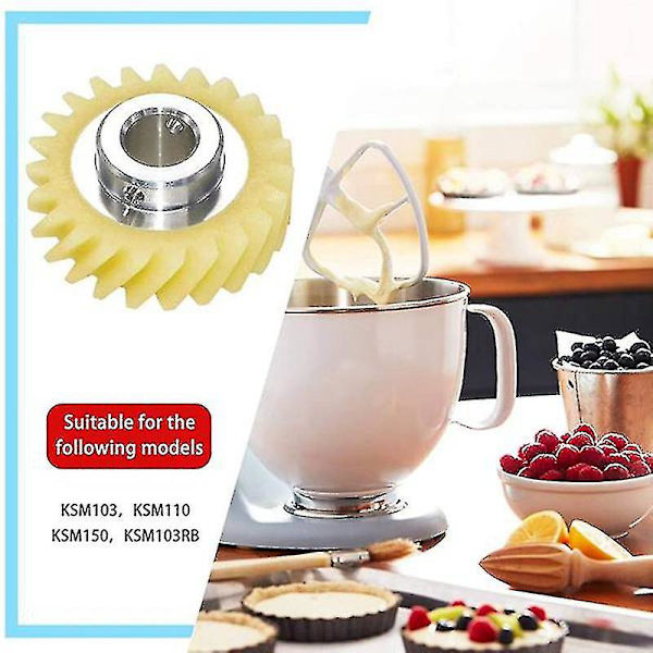 Mixer Maskindrev Växel För Kitchenaid Stativ & 2 Par Motorborstar