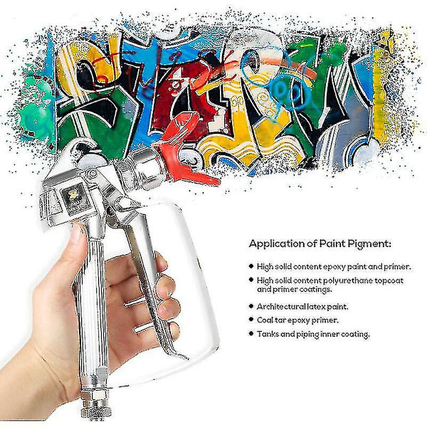 3600psi Färgspruta för Airless-system med Röd Bas och Gul Munstycke - Kompatibel med Graco Wagner Titan Sprayer