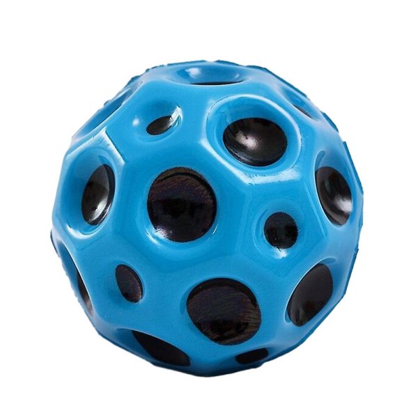 Rymdbollar Extrem hög studsande boll, Tiktok Pop studsande rymdboll Gummistudsboll Sensorisk boll, Sportträningsboll för inomhuslek utomhus, Ea Blue