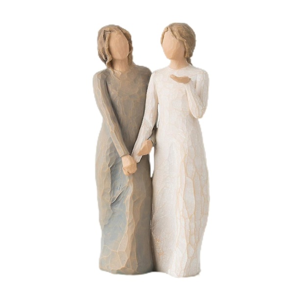 Staty systrar harts ornament