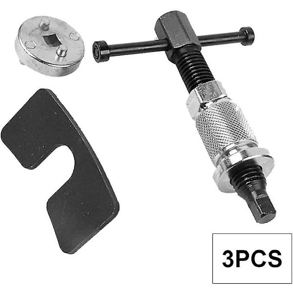 Caliper Universal Stempel Tilbakespolingsverktøysett Gjenge Tilbakespolingsverktøysett Håndtak Stempel Stempel Stempel For Utskifting Bakre Bremseklosser Håndverktøysett 3 stk