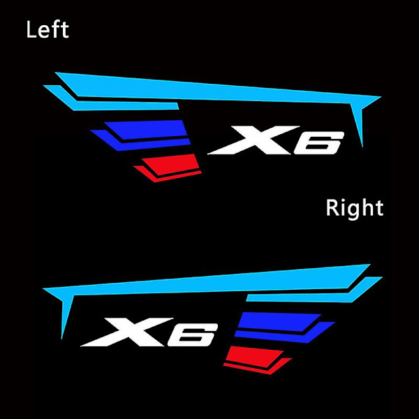 2stk/sett Bildør Led Velkomstlys For E71 F16 G06 X6 Logo Lys Hd Projektor Skygge Lampe Logo Auto Eksteriør Tilbehør