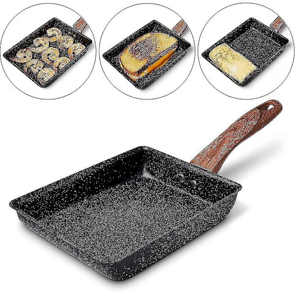 Tamagoyaki Pande Japansk Omeletpande, Non-stick Belægning Firkantet Æggepande Stegepande Til At Lave Omelet