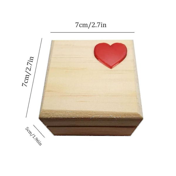 3D Hjerte i en eske - Et menneskehjerte i en eske Morsomme hjertepynt Valentinsdag gave, uttrykk din kjærlighet til elskere, d