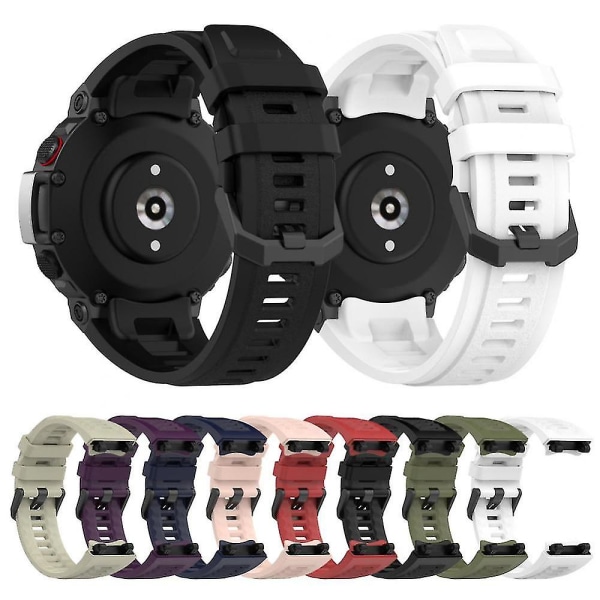 Silikonrem for Amazfit T-rex 2 Offisiell erstatningsrem med verktøy for Huami Amazfit T-rex2 Offisiell erstatningsrem Purple2320